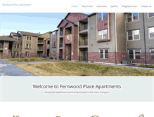 Tablet Screenshot of fernwoodplaceapartments.com